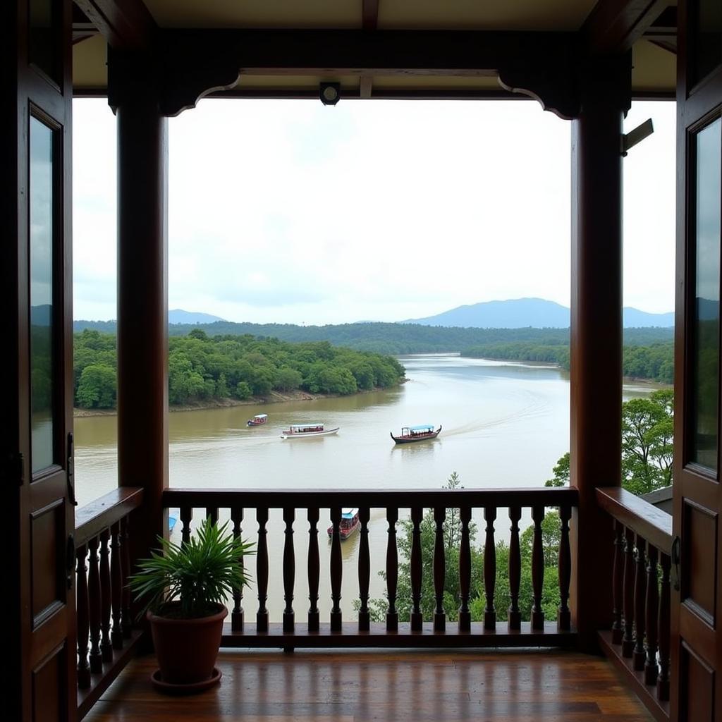 Sibu Riverfront View from a Homestay