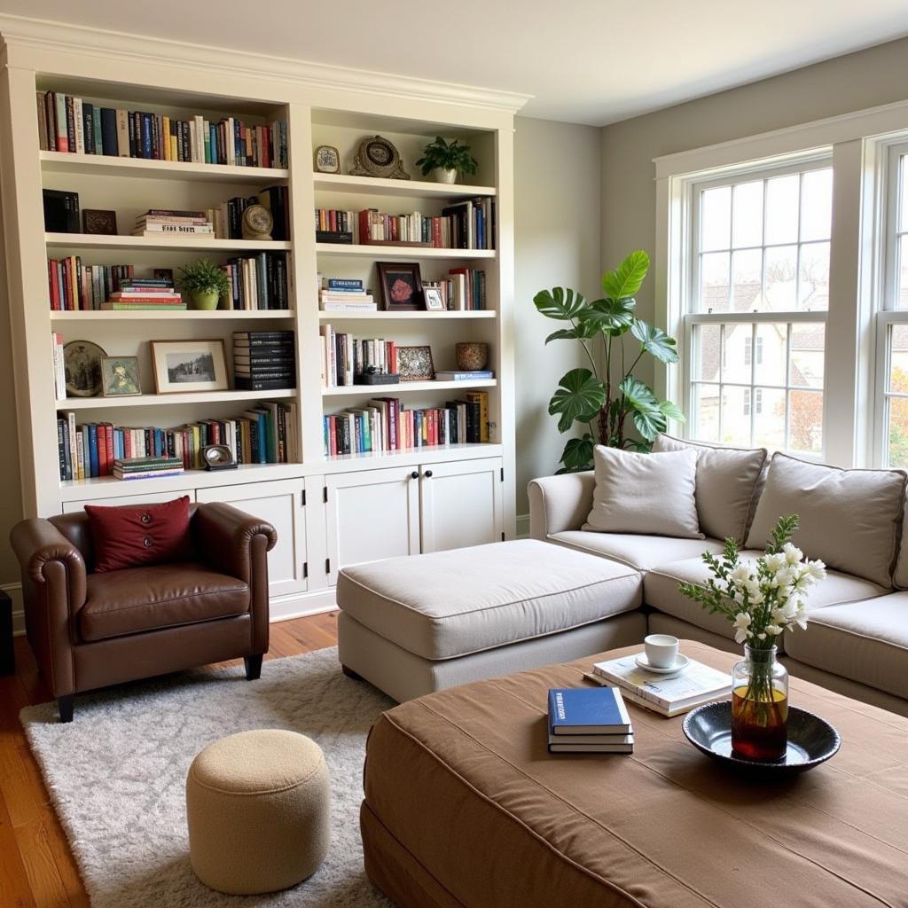 Comfortable living room in a Somerville homestay