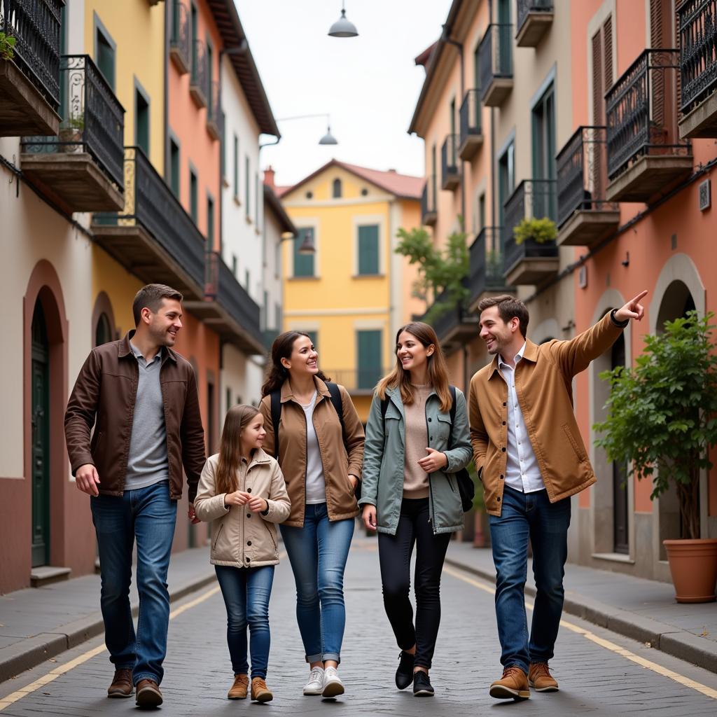 Exploring a Spanish city with locals