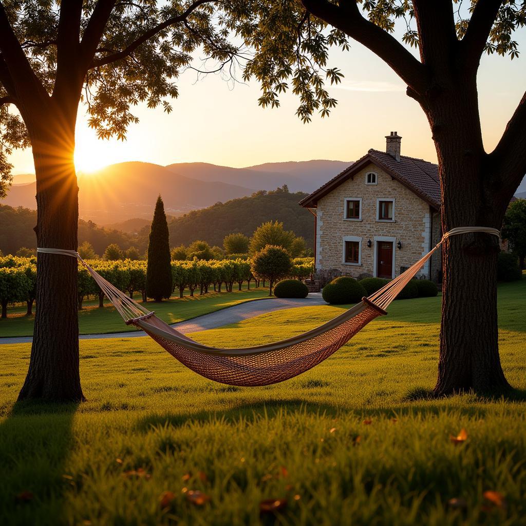 Relaxing in a tranquil Spanish countryside homestay