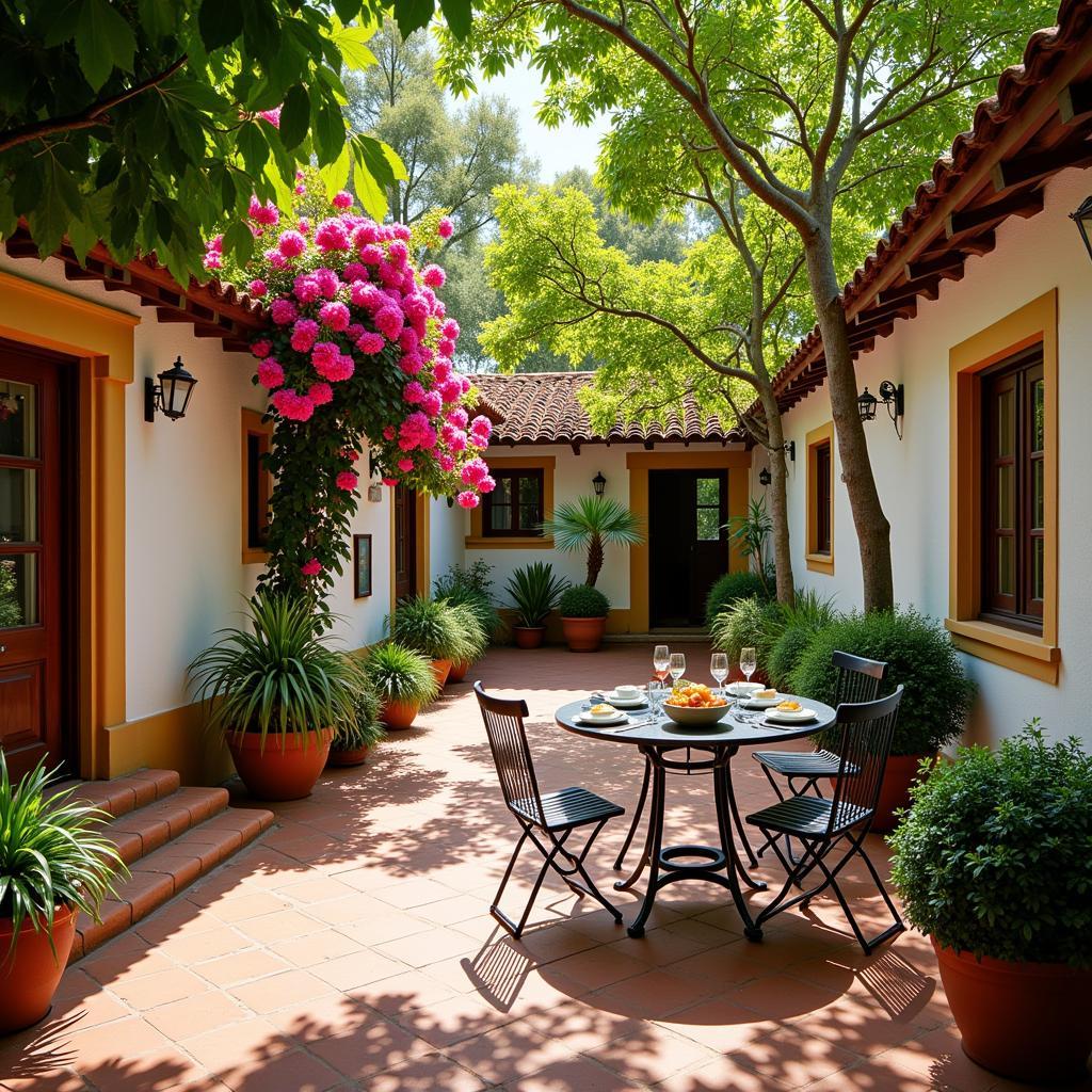 Cozy Spanish Courtyard Homestay