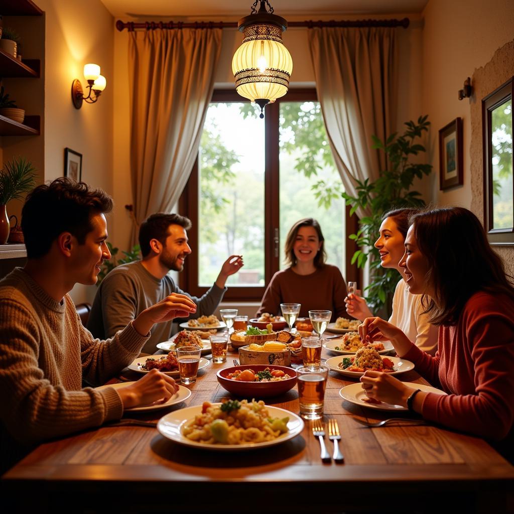 Authentic Spanish Family Dinner