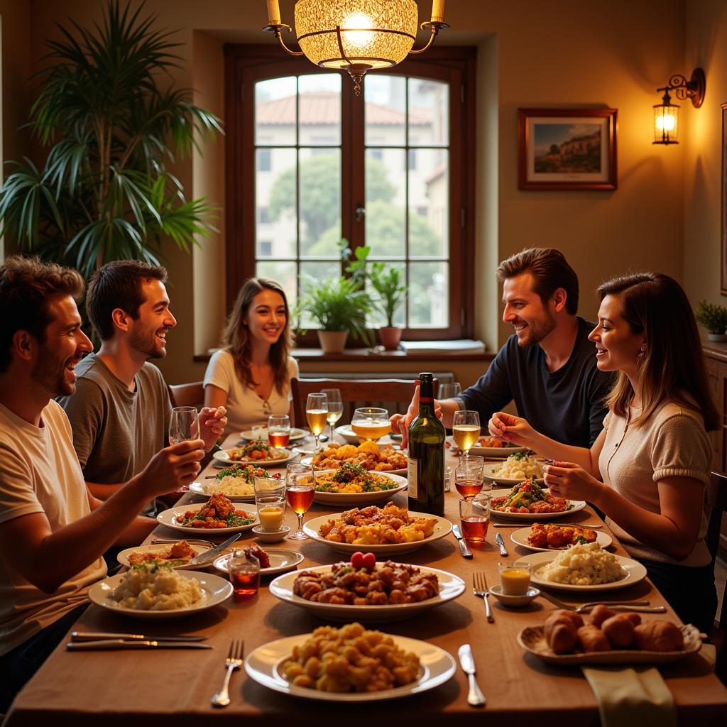 Authentic Spanish Family Dinner