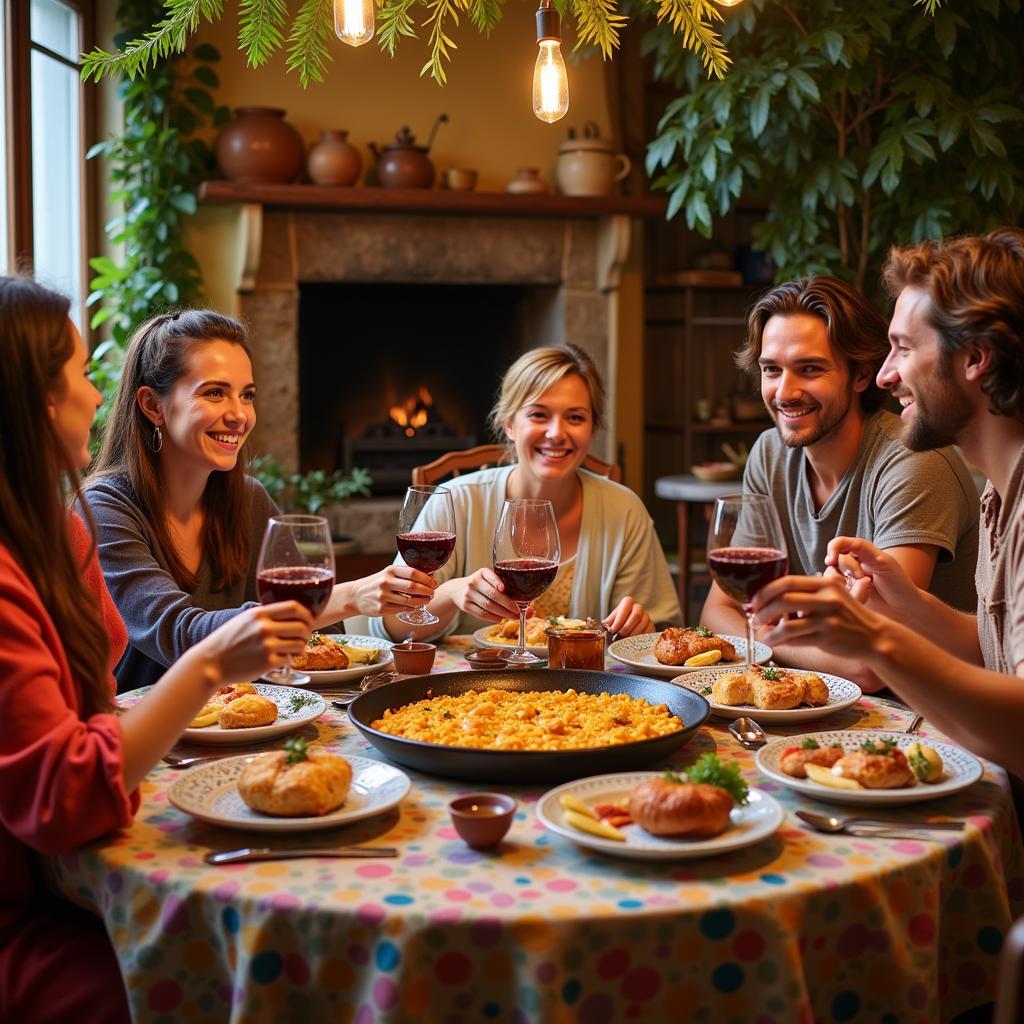 Authentic Spanish Family Dinner