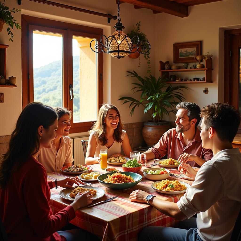 Authentic Spanish Family Dinner