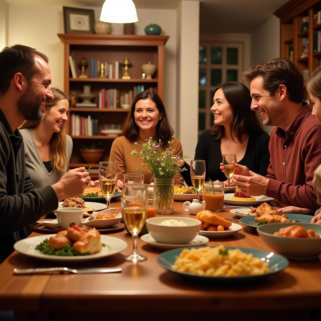 Authentic Spanish Family Dinner