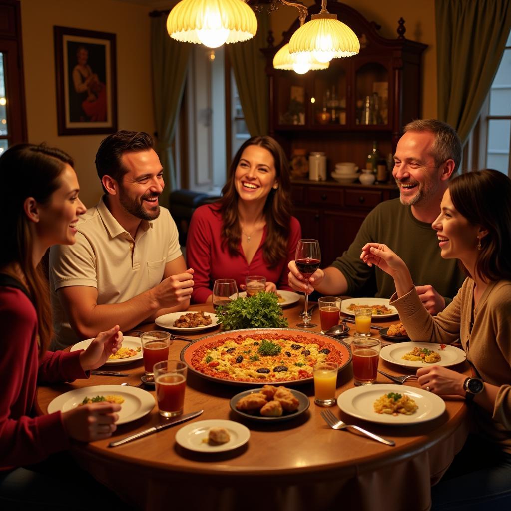 Authentic Spanish Family Dinner