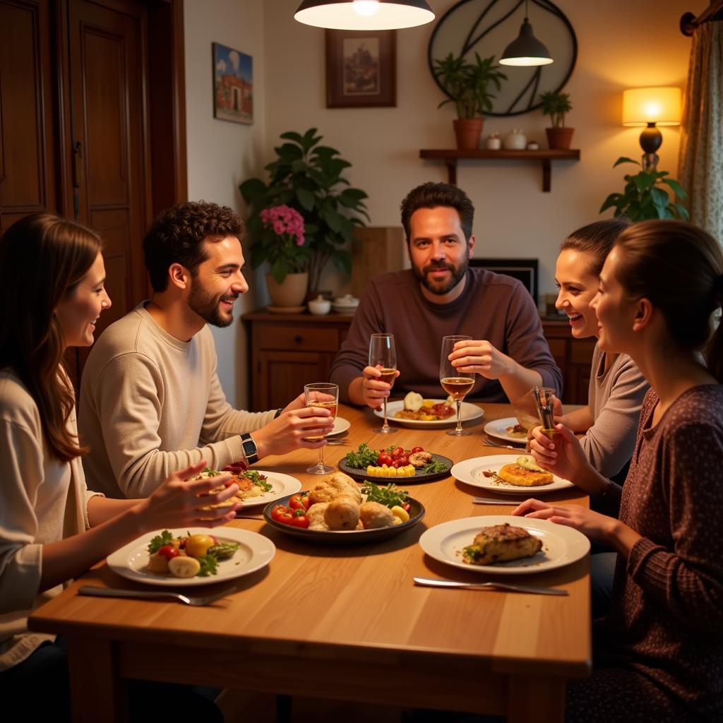 Authentic Spanish Family Dinner