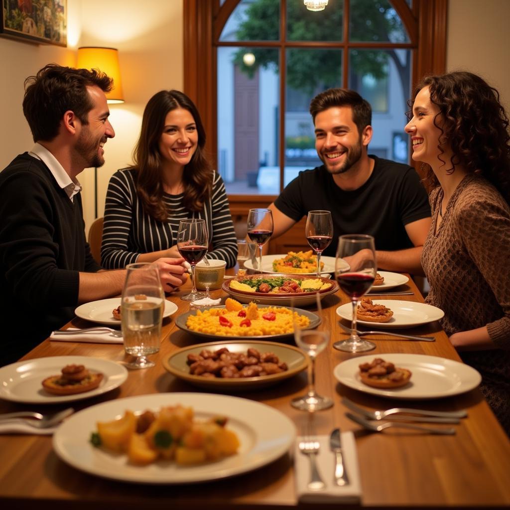 Authentic Spanish Family Dinner in a Homestay