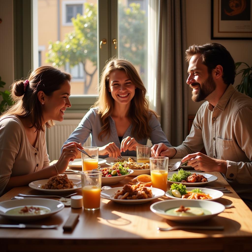 Authentic Spanish Family Dinner in a Homestay