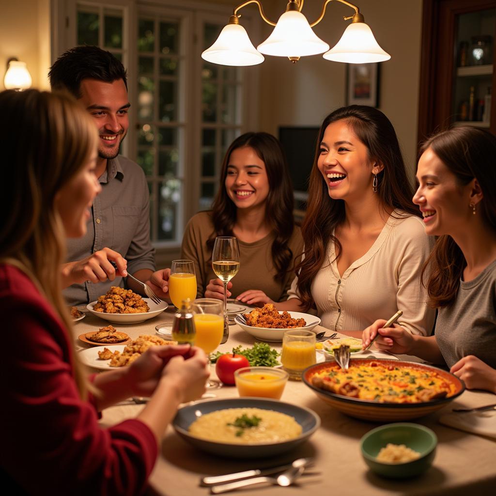 Spanish Family Dinner Homestay Experience