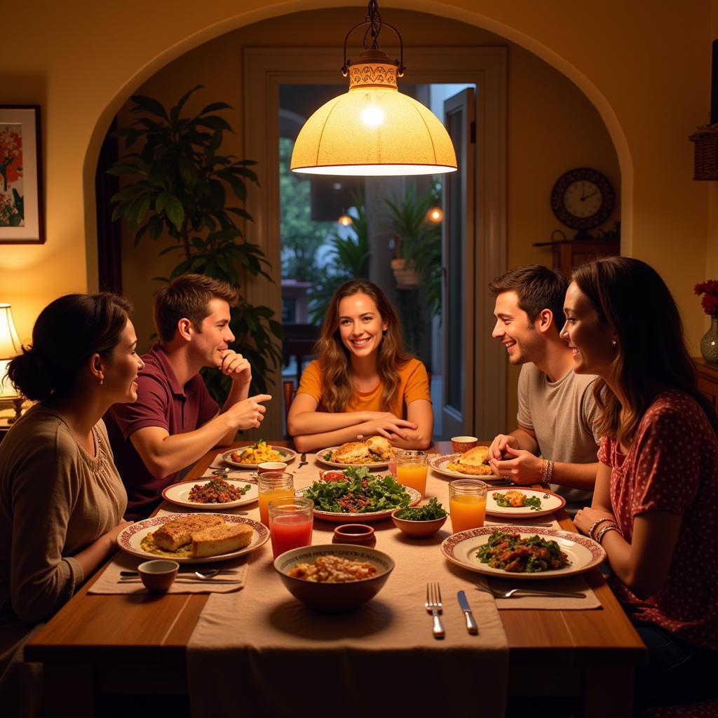 Authentic Spanish Family Dinner