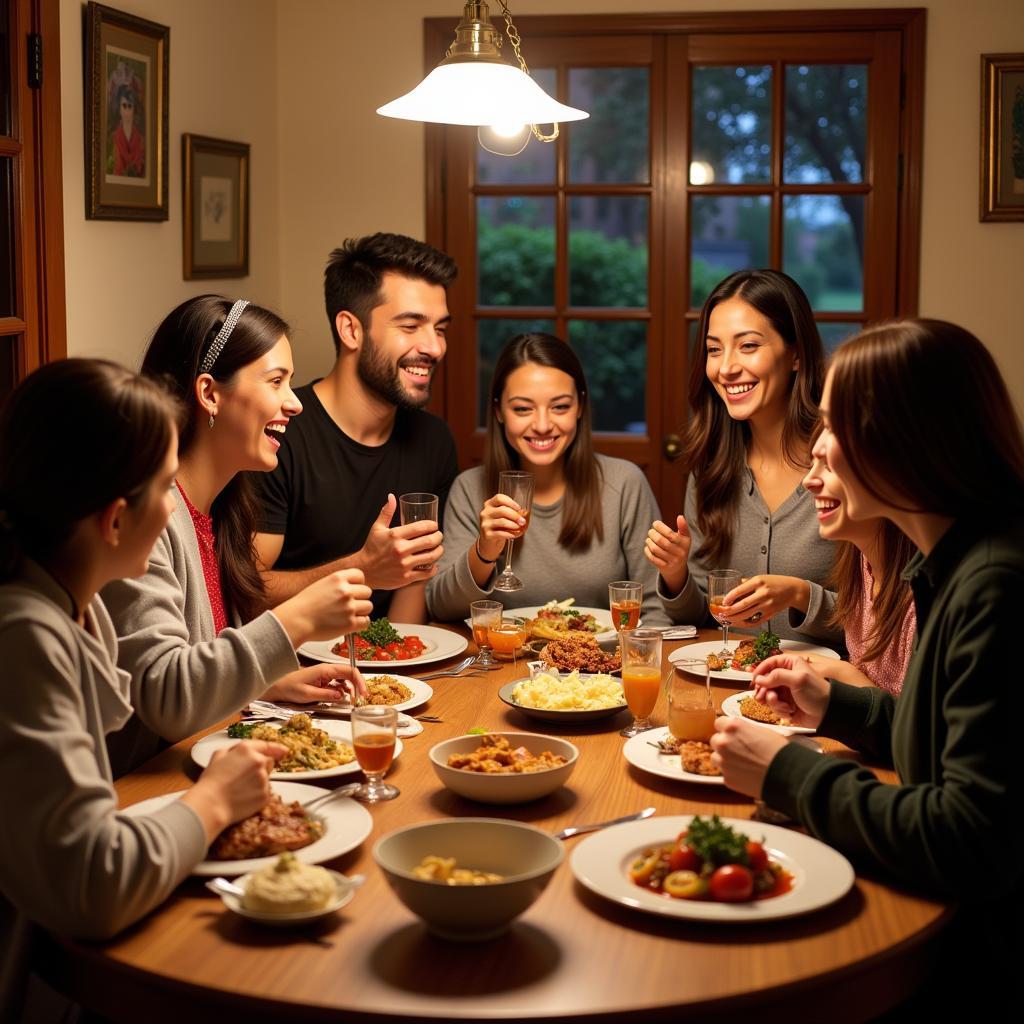 Authentic Spanish Homestay Meal