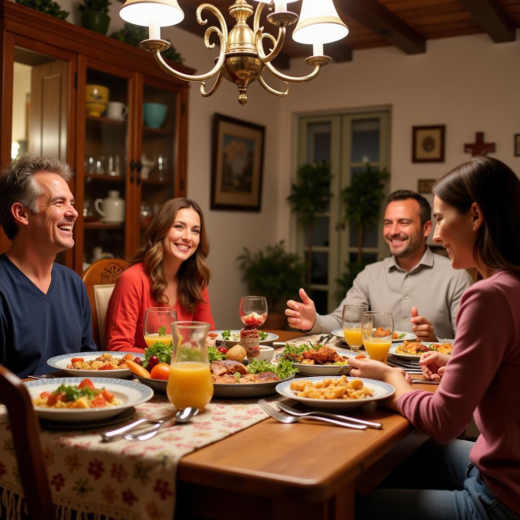 Authentic Spanish Homestay Dinner