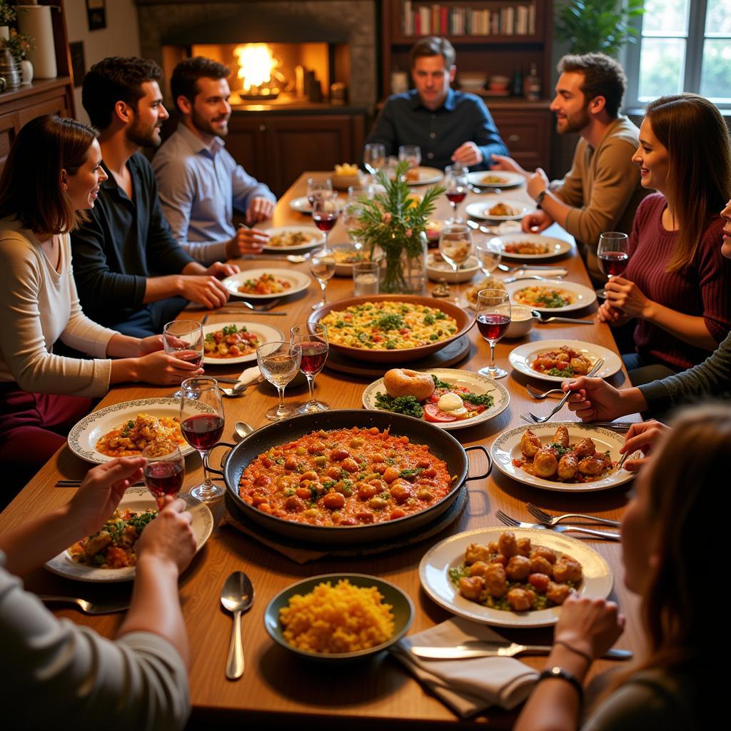 Sharing a Meal with a Spanish Family