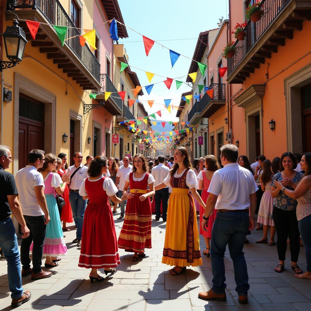 Vibrant Spanish Fiesta Celebration