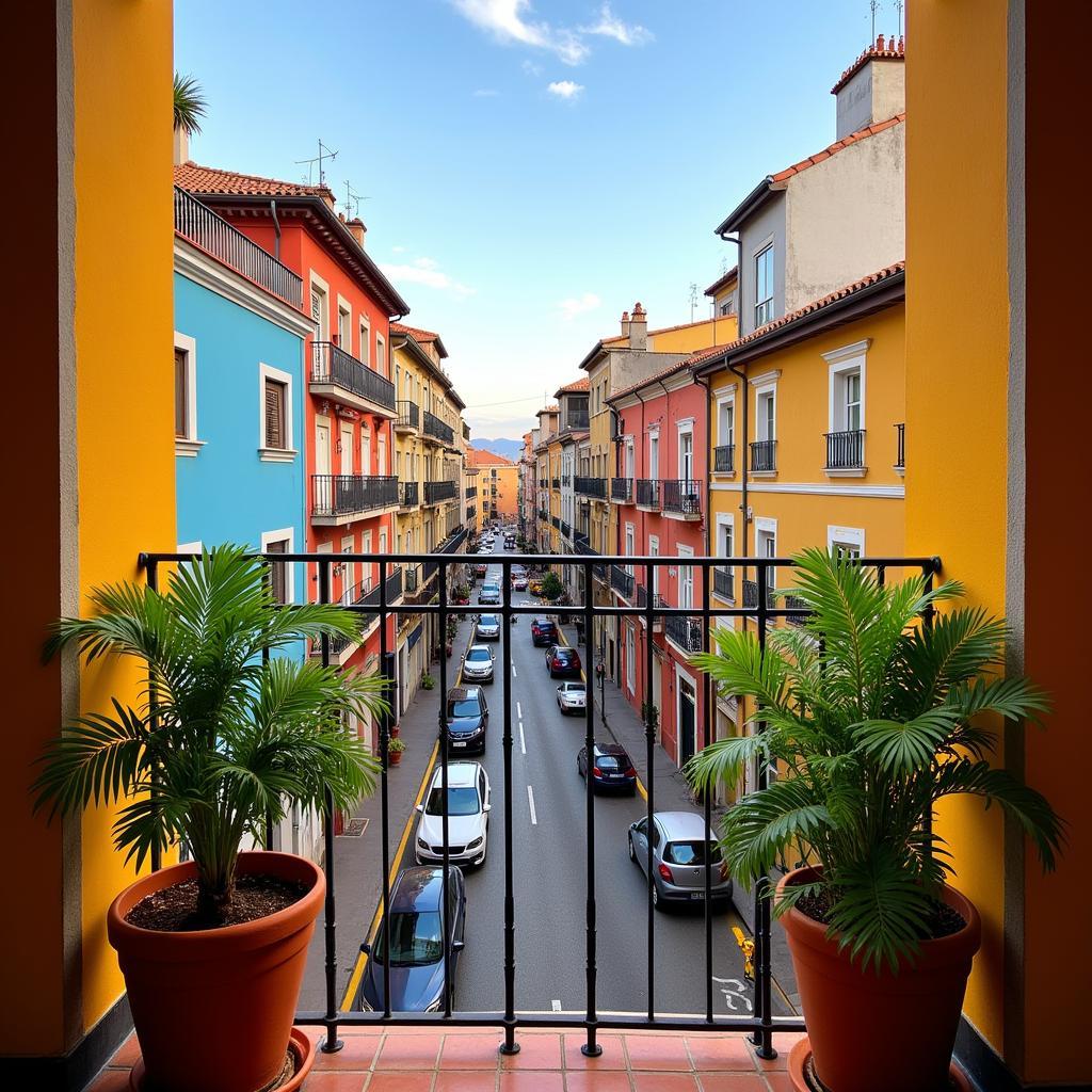 Spanish Homestay Balcony with City View