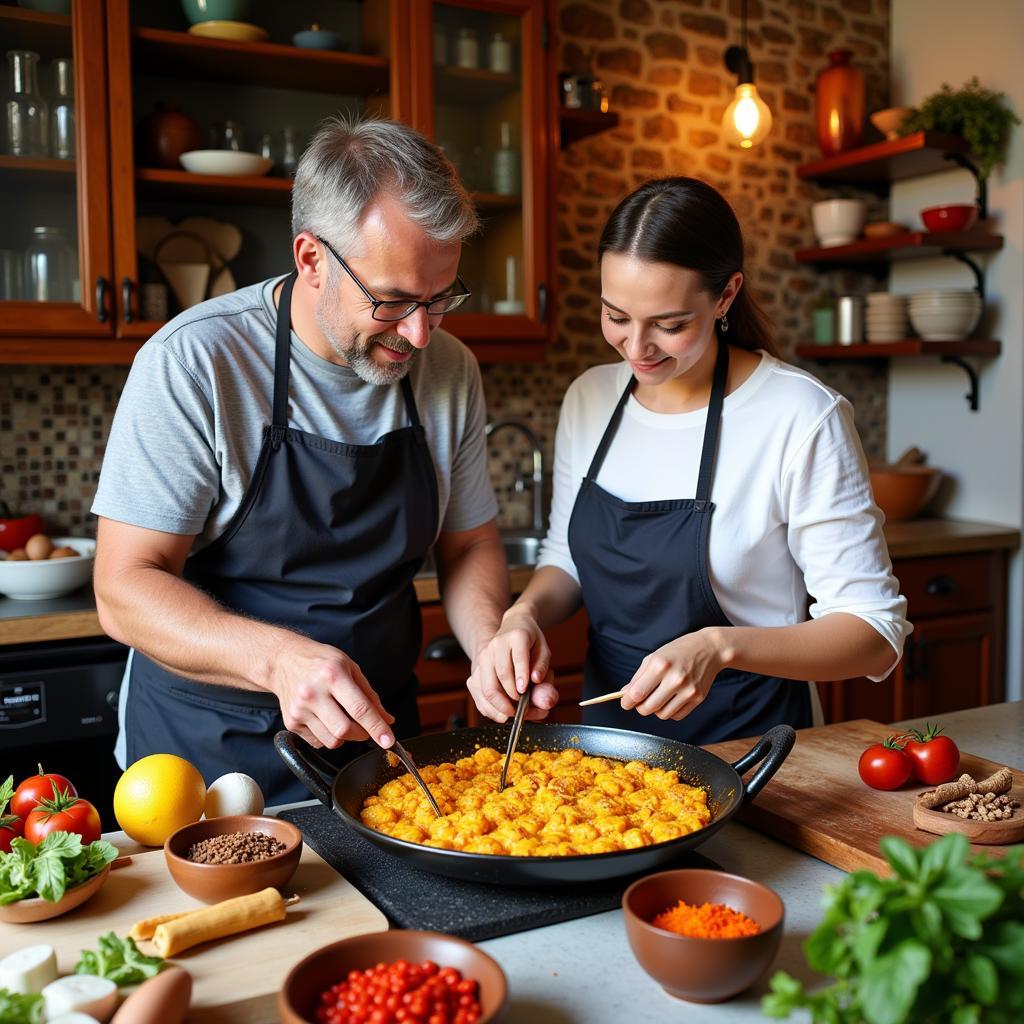 Paella Cooking Class in a Spanish Homestay