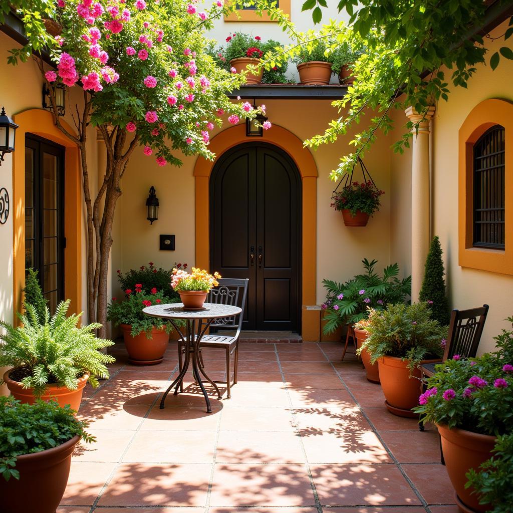 Cozy Spanish Homestay Courtyard