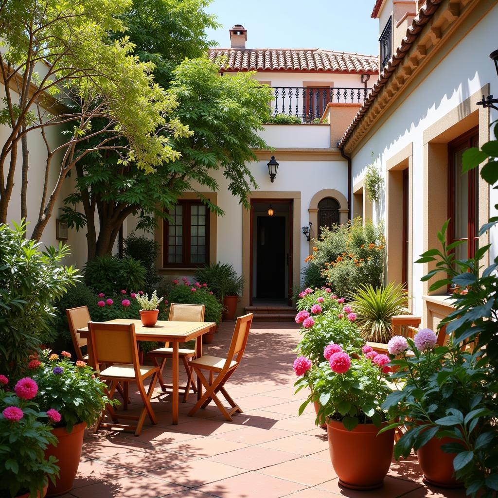 Spanish Homestay Courtyard