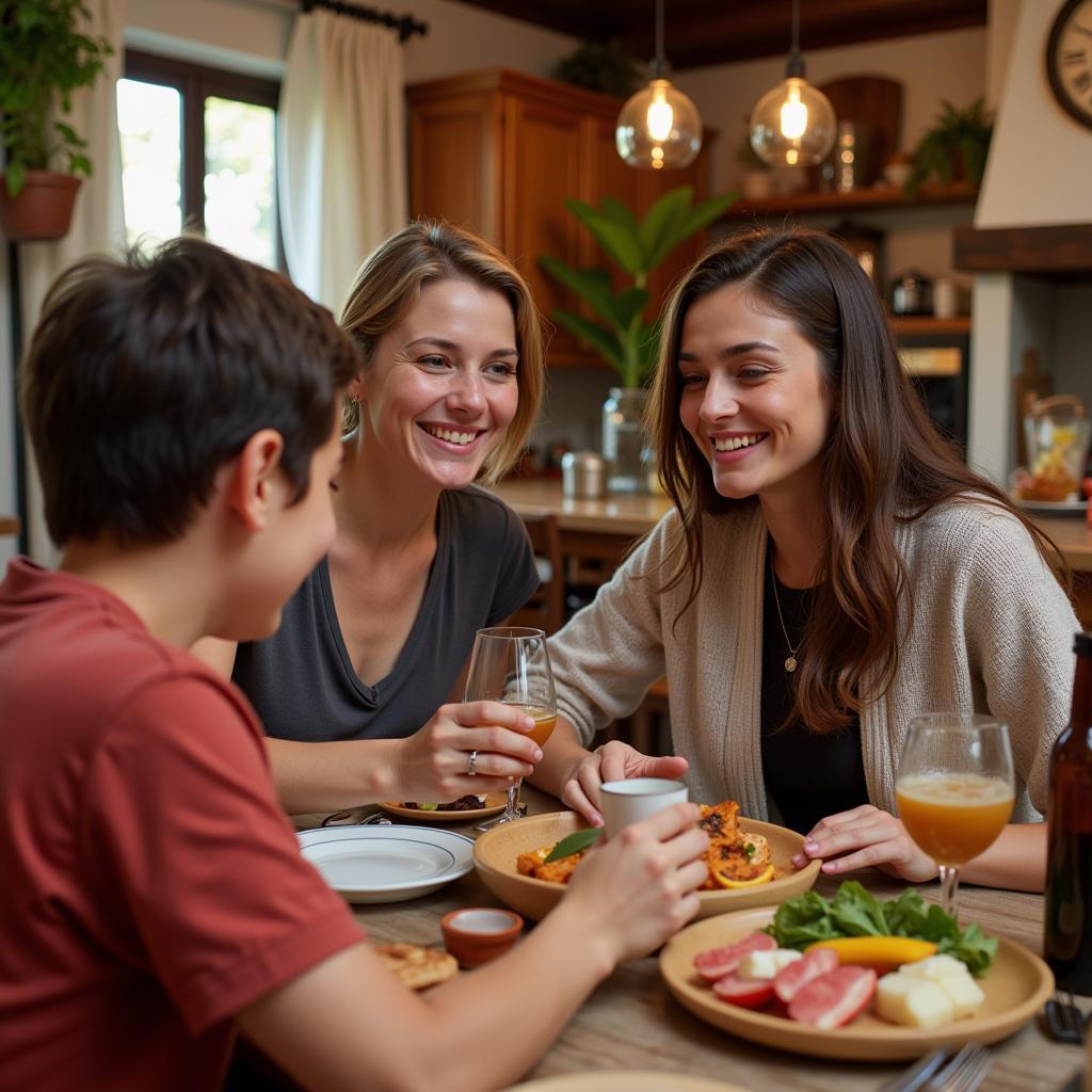 Enjoying a Spanish homestay experience