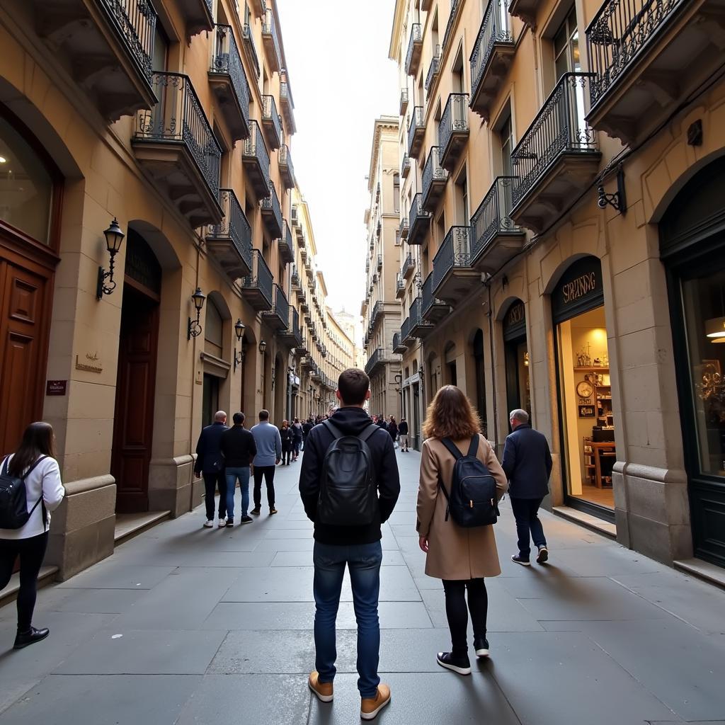 Exploring Barcelona with a local host