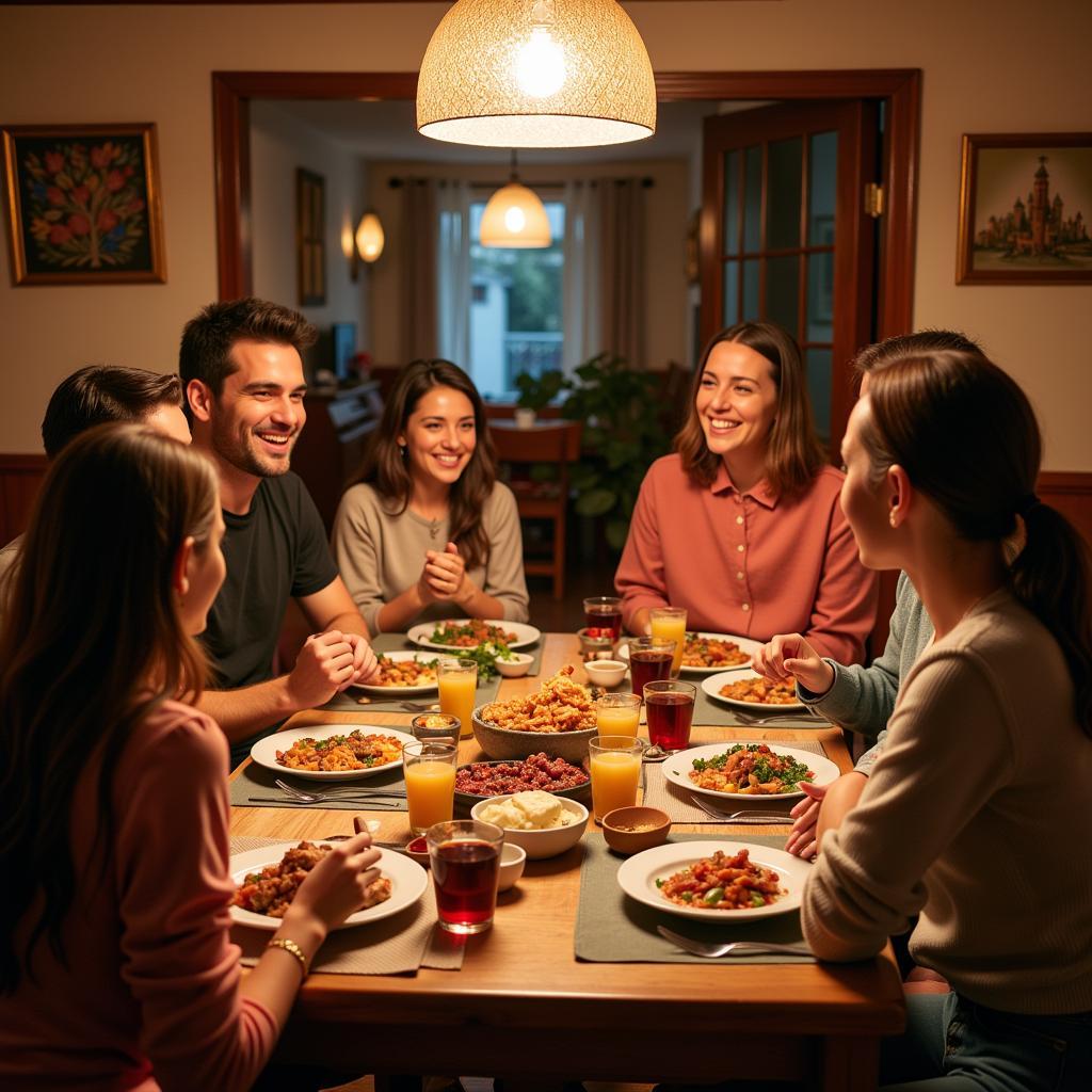 Authentic Spanish Family Dinner