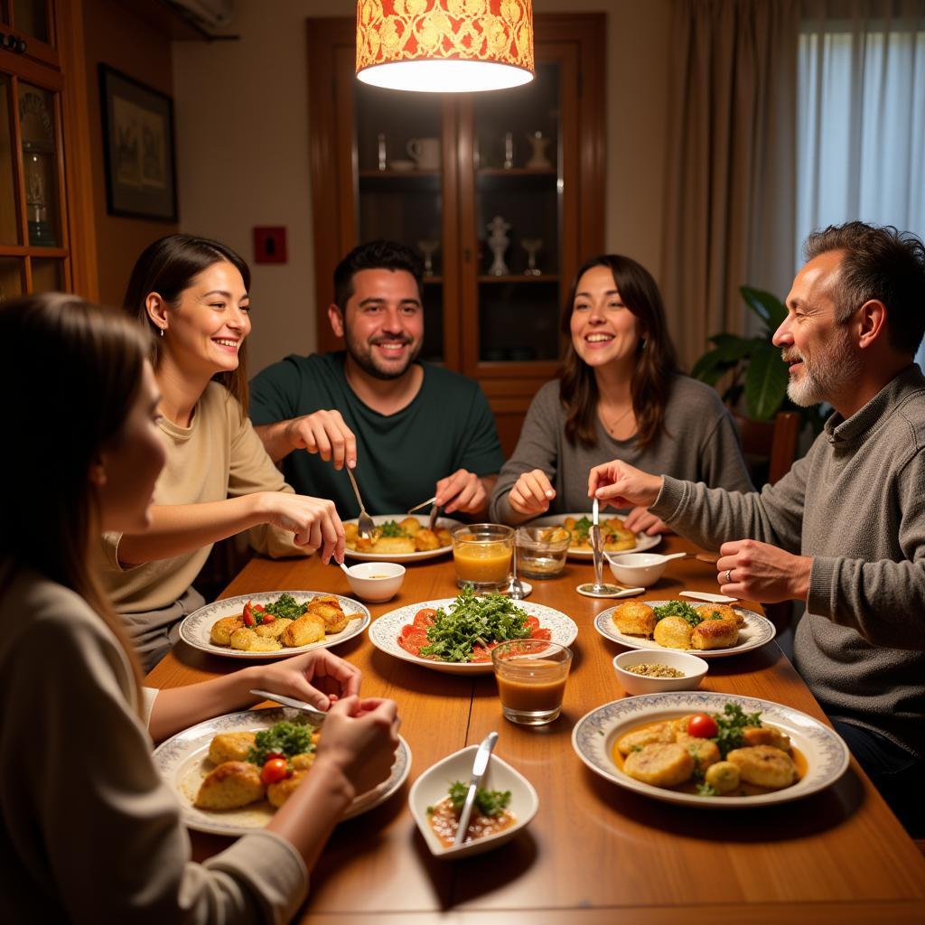 Authentic Spanish Family Dinner