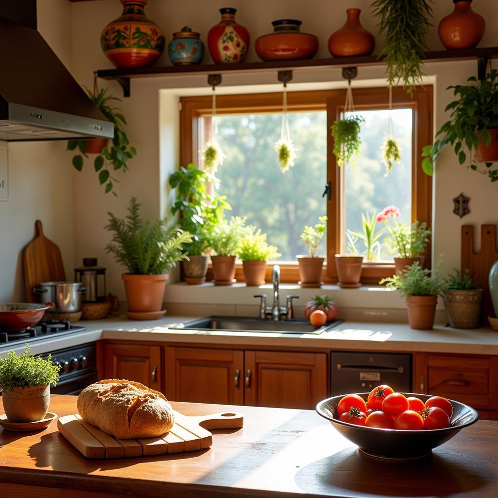 Cozy Spanish Homestay Kitchen