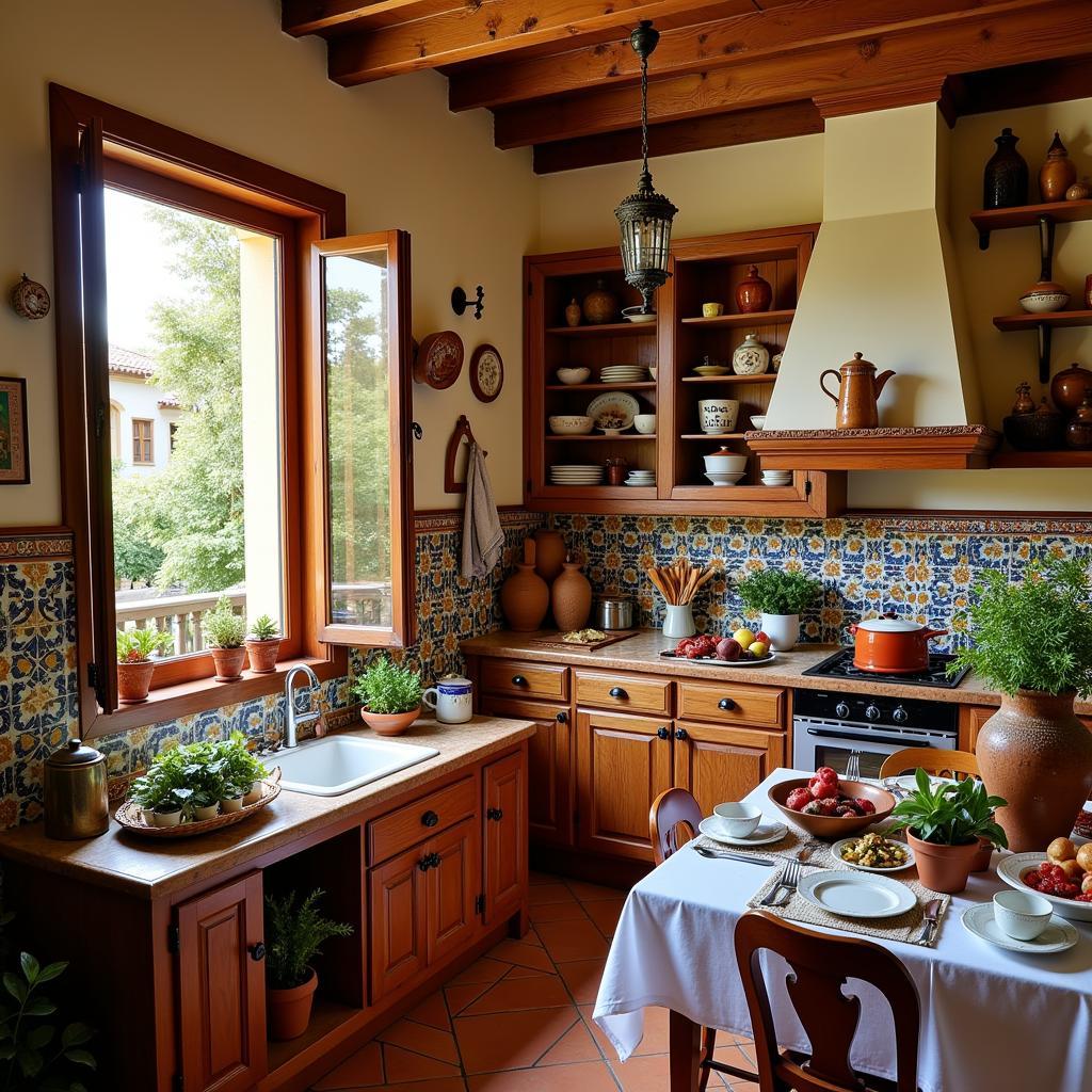 Authentic Spanish Homestay Kitchen