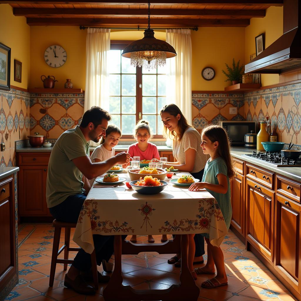 Authentic Spanish Homestay Kitchen