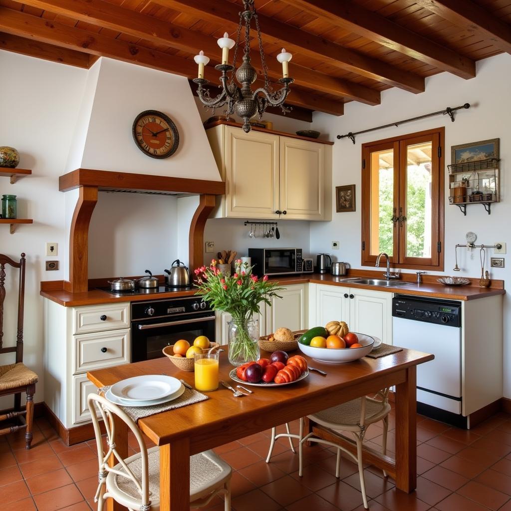 Cozy Spanish Homestay Kitchen