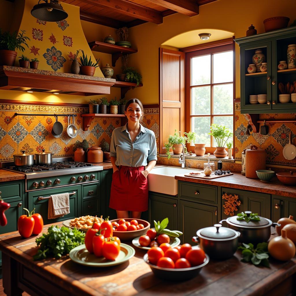 Authentic Spanish Kitchen in a Homestay