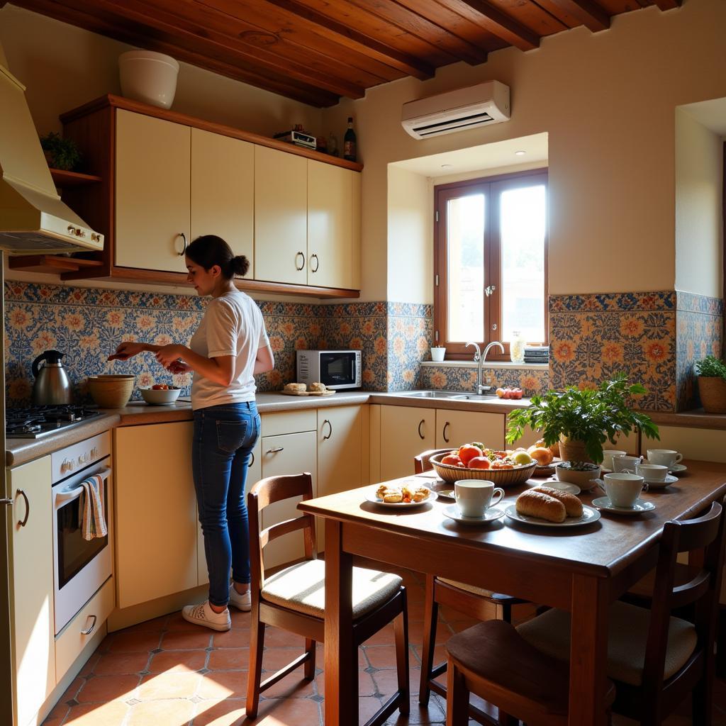 Authentic Spanish Homestay Kitchen Experience