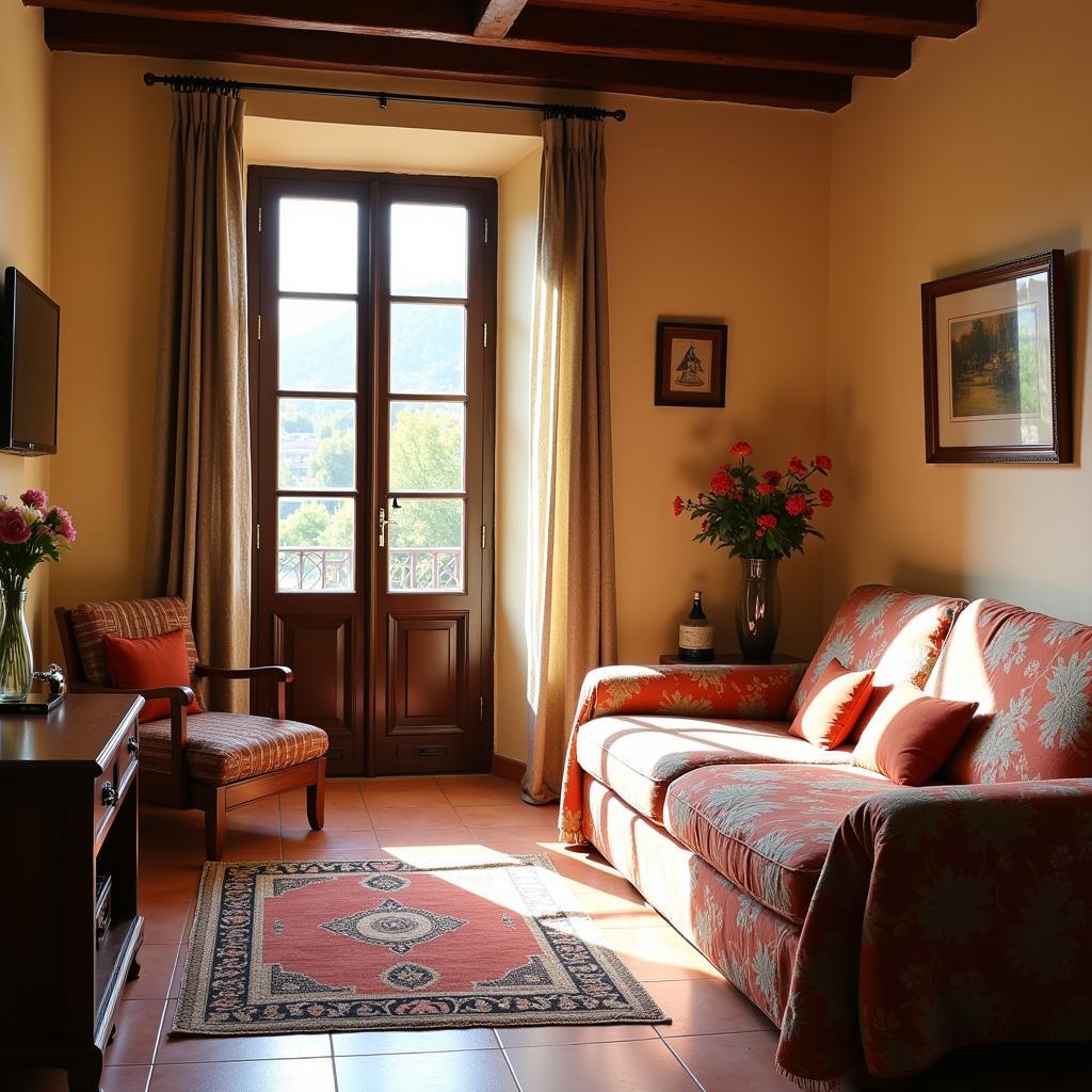 Cozy Spanish Homestay Living Room