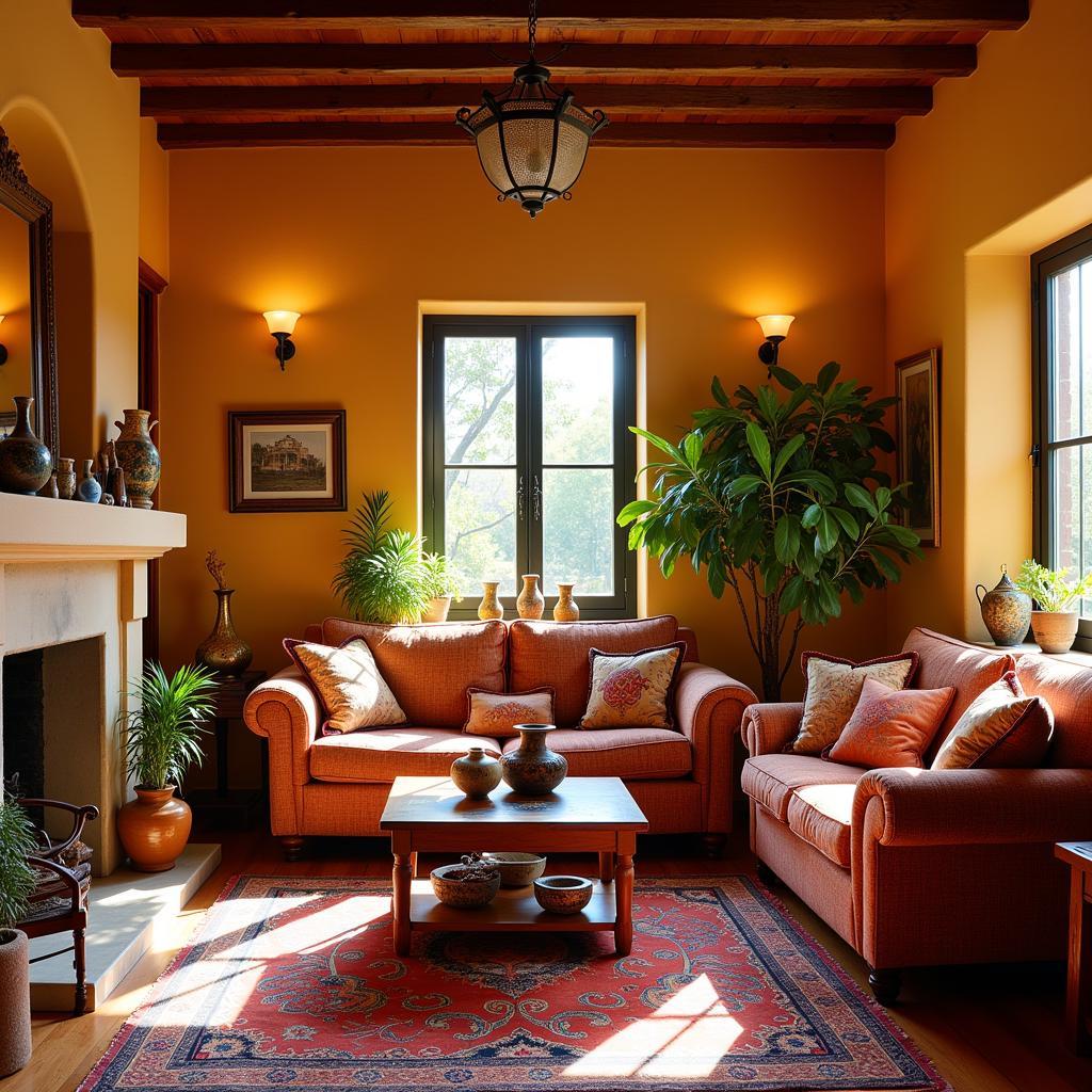 Cozy Spanish Homestay Living Room