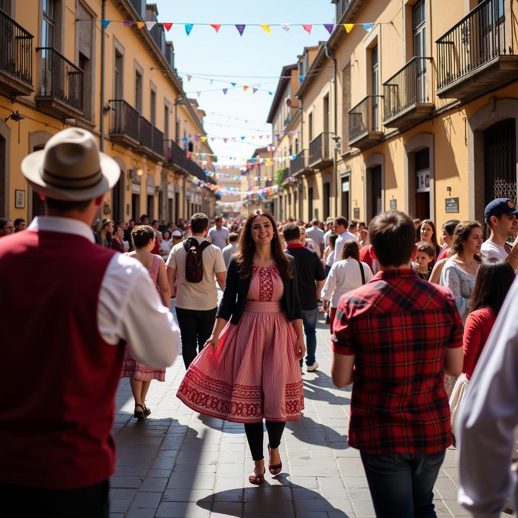 Experiencing Local Spanish Festival during Homestay