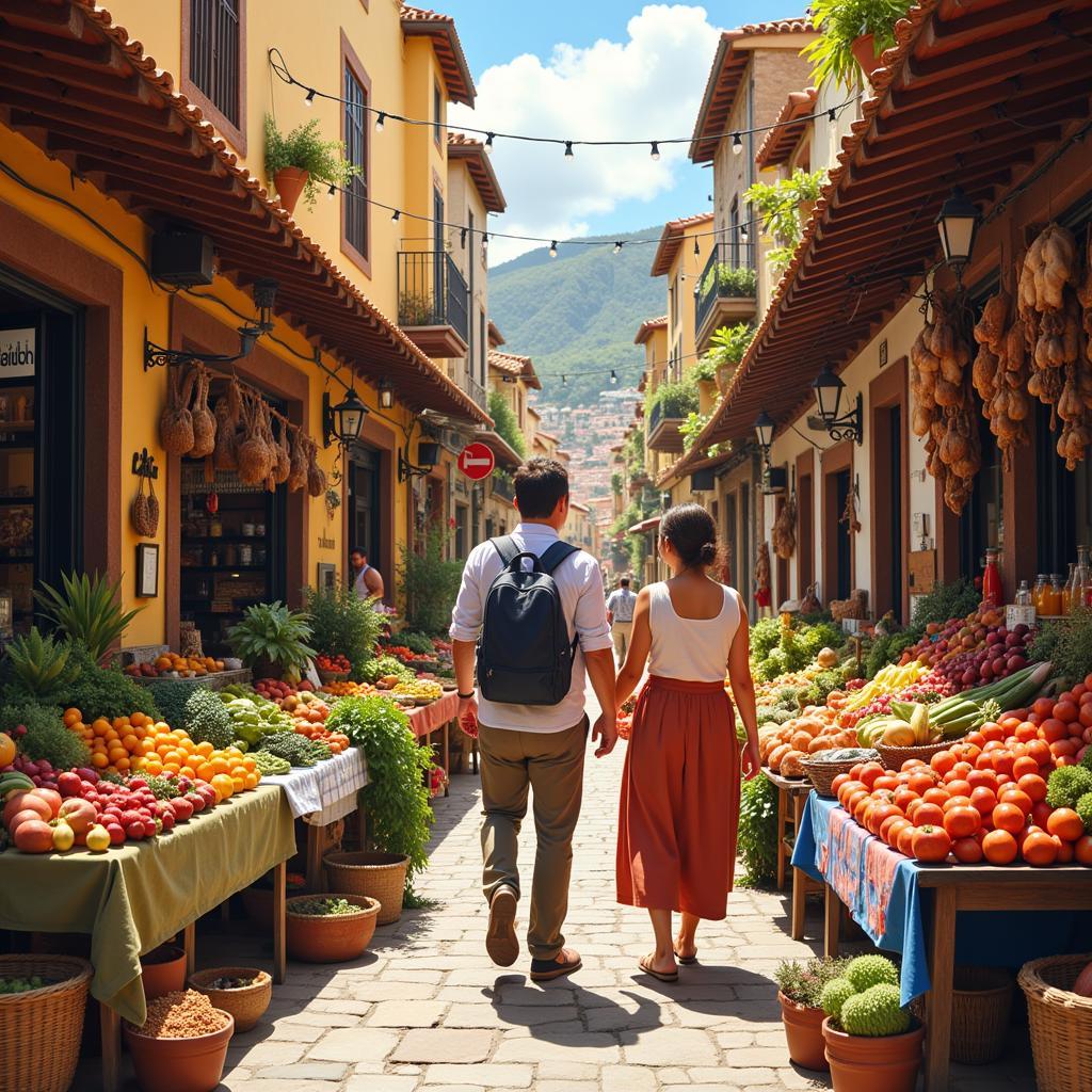 Exploring a Local Market with a Spanish Host