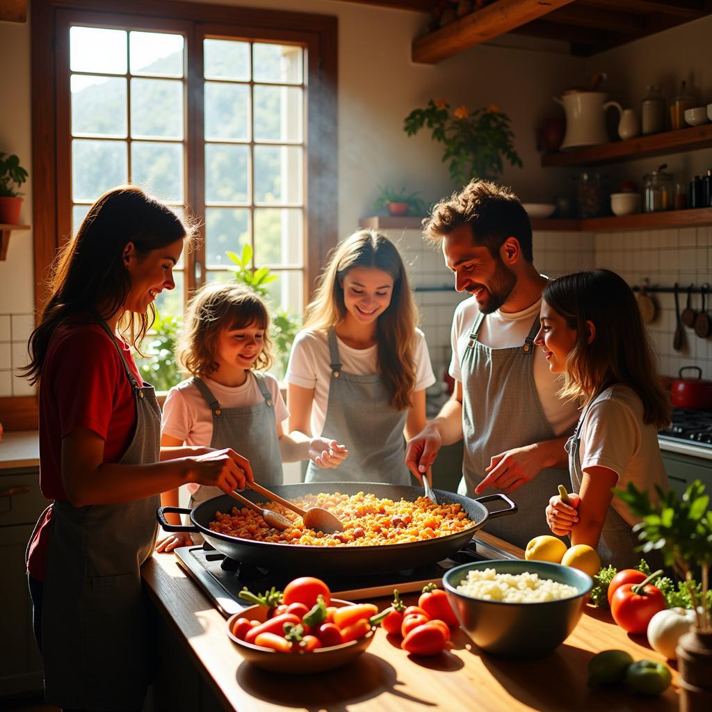 Spanish Homestay Paella Making Experience