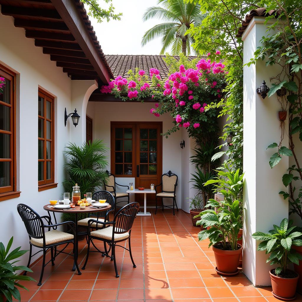 Spanish Homestay Patio in the Style of Sungai Petani