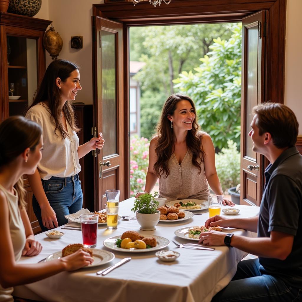 Warm welcome at a Spanish homestay