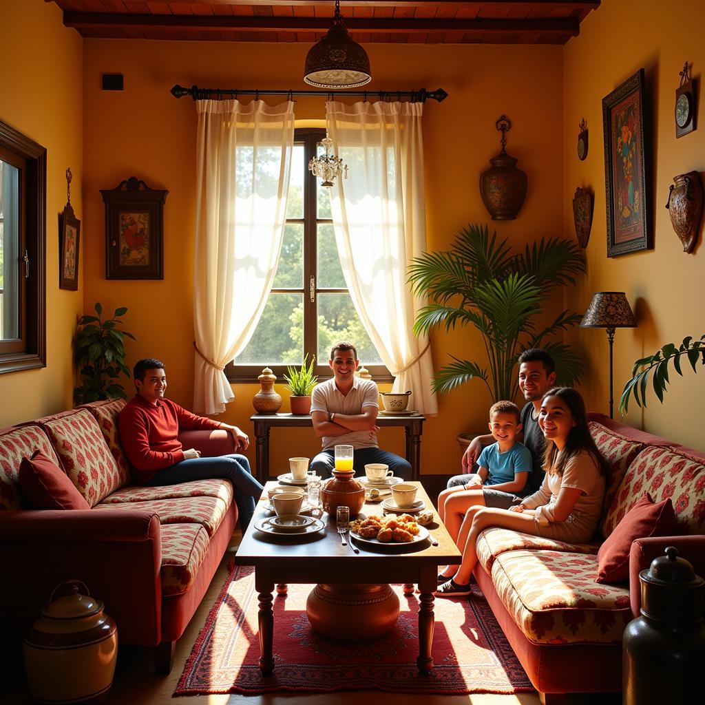 Welcoming atmosphere in a Spanish homestay