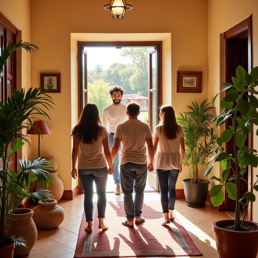 Welcoming atmosphere in a Spanish homestay