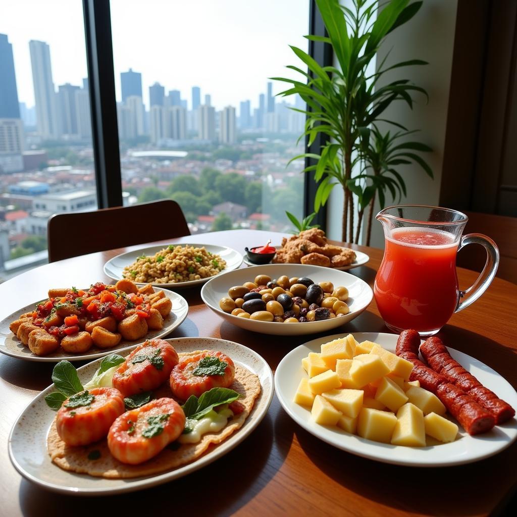 Enjoying Spanish Tapas in a Malaysian Homestay