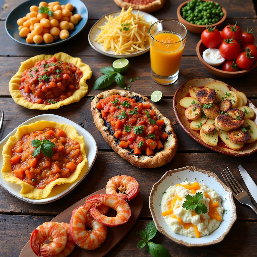 A Delicious Spread of Spanish Tapas