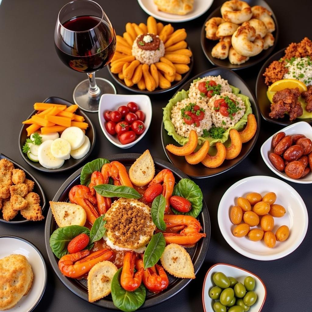 A Delicious Spread of Spanish Tapas