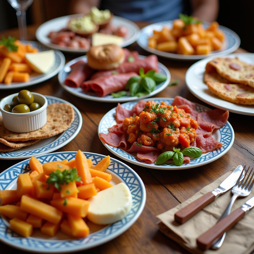 Spanish Tapas Spread in an Atok Homestay