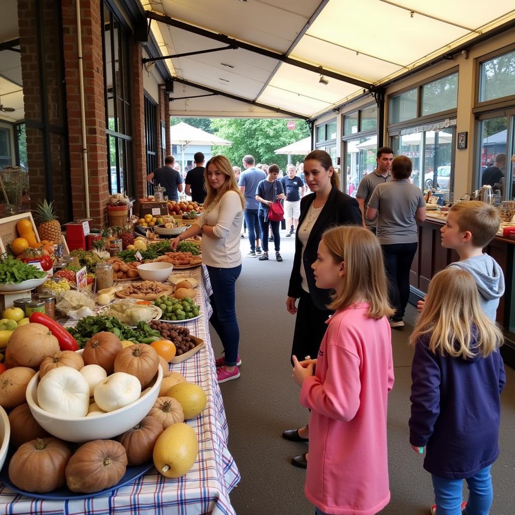 Experiencing the vibrant St Albans market while staying in a local homestay, immersing in the local culture and community.