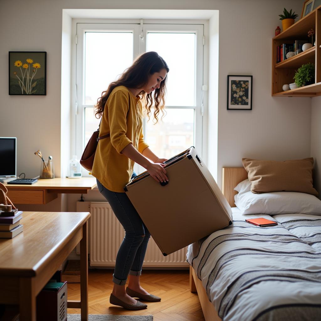 Student Moving into a Homestay