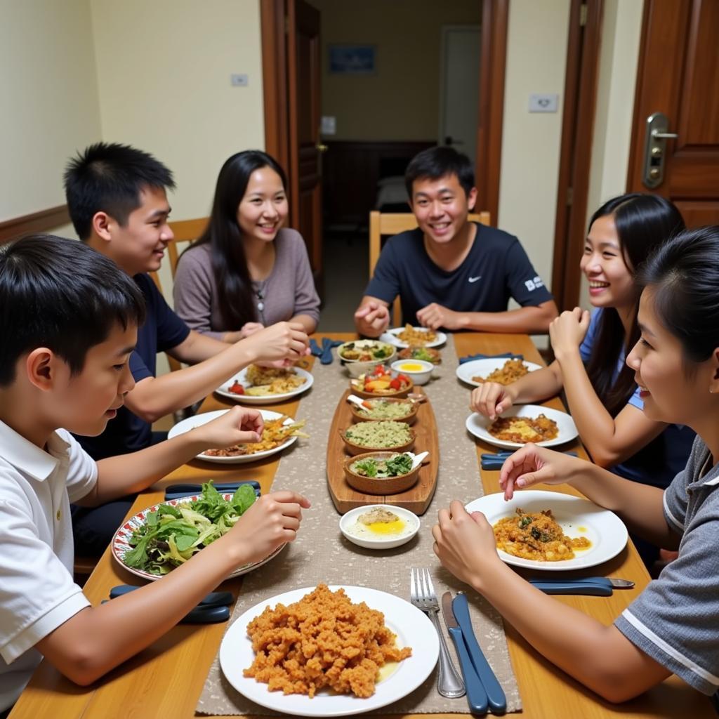 Enjoying a Meal with a Malaysian Family in Taman Sri Skudai